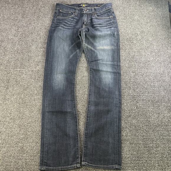 Womens Lucky Brand Straight Sienna Tomboy Dark Wash Denim Jeans W30xL32 - Picture 1 of 7